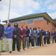 Black male faculty and staff members from Cardinal Ritter College Prep